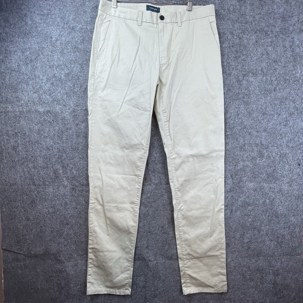 Taylrd Pants Mens 34‎ Taylrd Fit Khaki Chino Performance Golf Business Summer